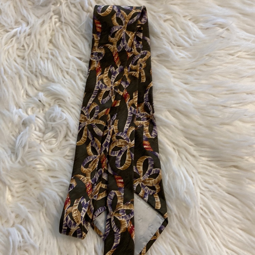 Vintage Valentino Man Tie excellent condition 100% silk made in Italy - Picture 6 of 9